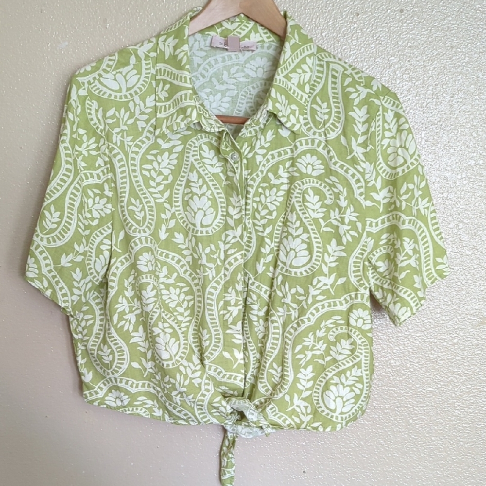 ⚡4x1 Bundle Casual Tops Anne Klein White Blouse with Floral Design - Picture 12 of 15